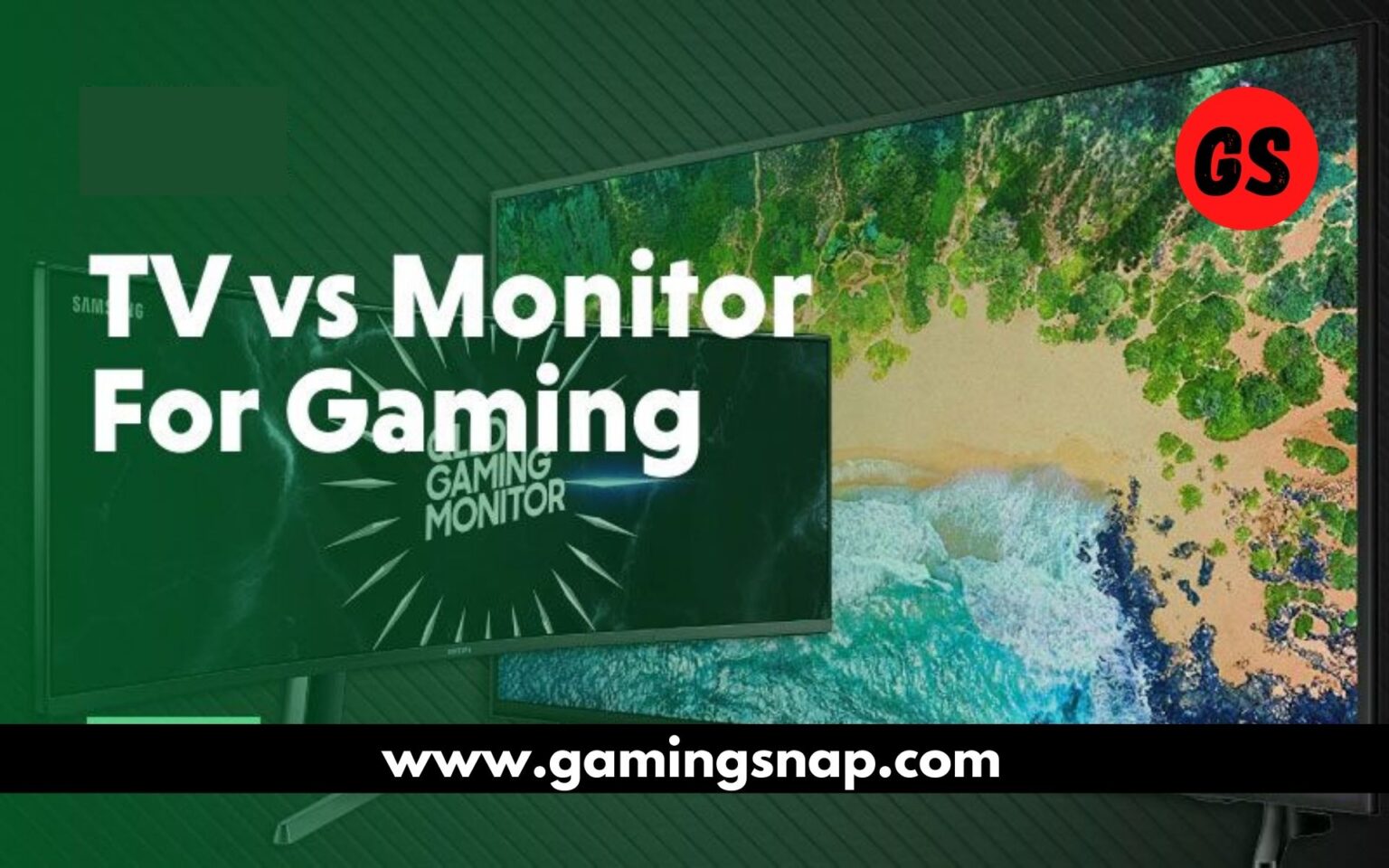 Gaming Monitors Vs TV Gaming Snap